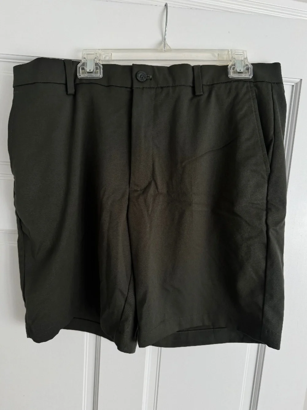 BUNDLE (2)-Amazon Essentials Men’s Slim Fit Chino Shorts (Black) and (Olive)